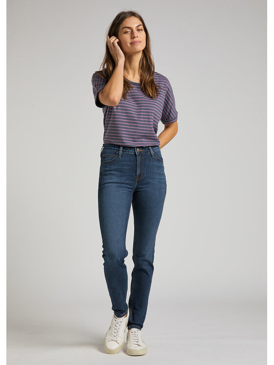 Lee Lee Jeansy L626CGBD Granatowy Skinny Fit