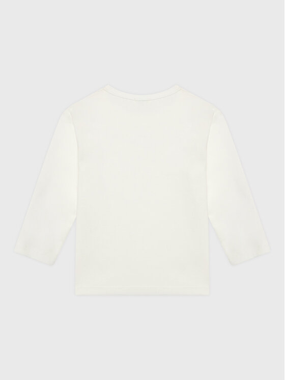 United Colors Of Benetton United Colors Of Benetton Bluza 3I9WA1001 Bela Regular Fit