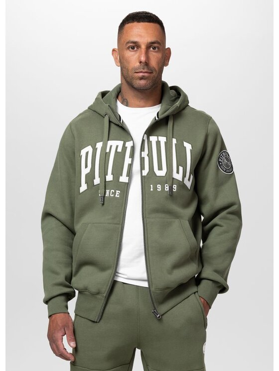 PITBULL PITBULL Bluza NORTON Zielony Regular Fit