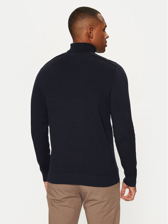 s.Oliver s.Oliver Bluză cu gât 2152195 Bleumarin Regular Fit