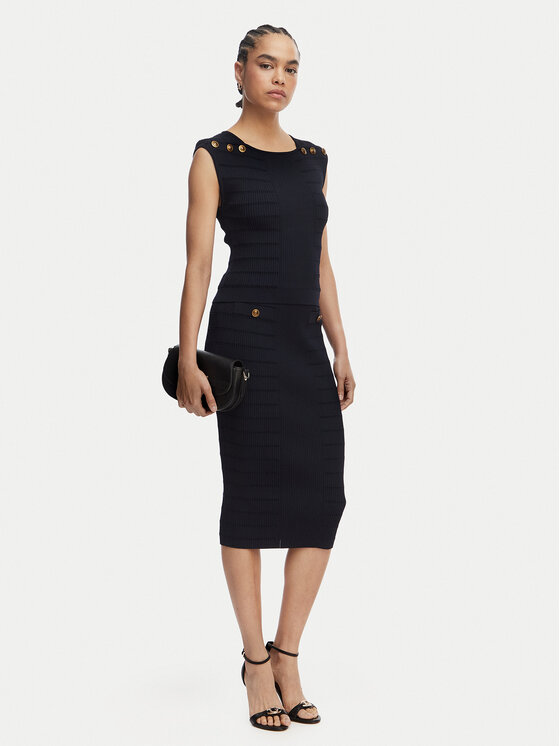 Guess Guess Μπλουζάκι W5YR12 Z0130 Σκούρο μπλε Regular Fit