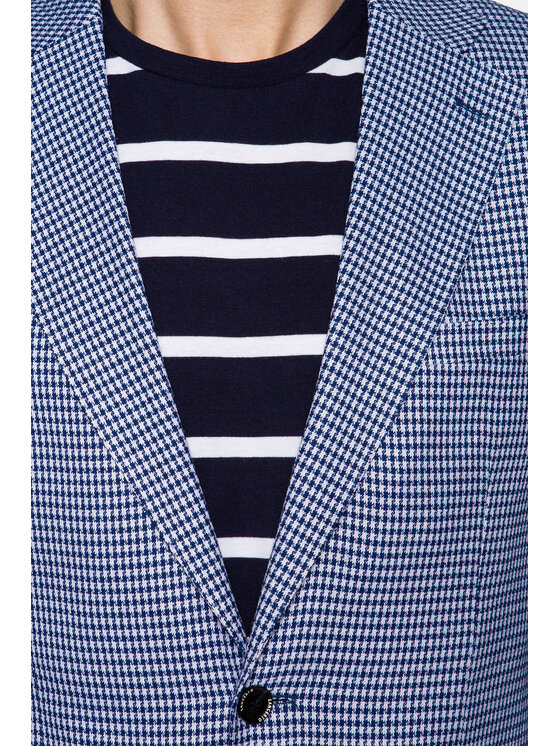Lancerto Lancerto Marynarka Daytona Niebieski Slim Fit