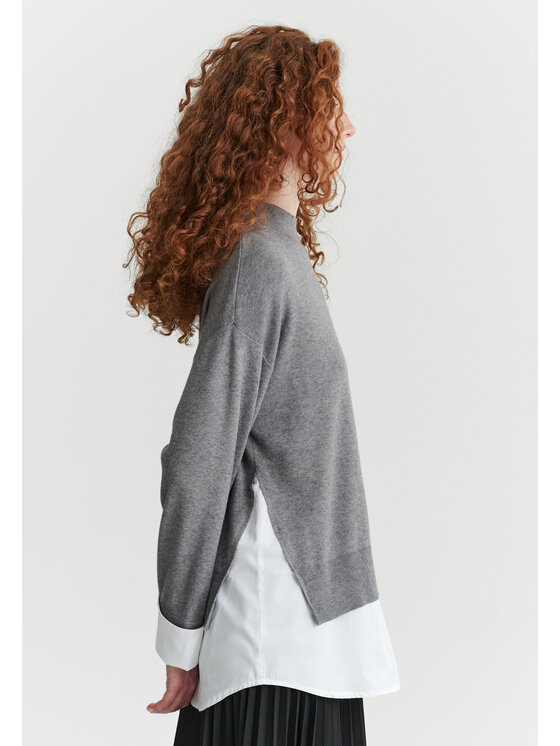 TATUUM TATUUM Sweter PATI Szary Classic Fit