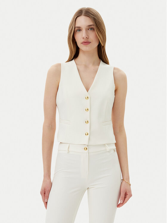 Maryley Maryley Mellény 25EB128/43VA Ekru Regular Fit