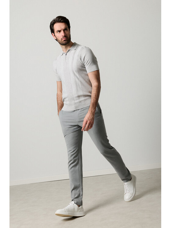 Lancerto Lancerto Polo Nino PO073126000023 Szary Regular Fit