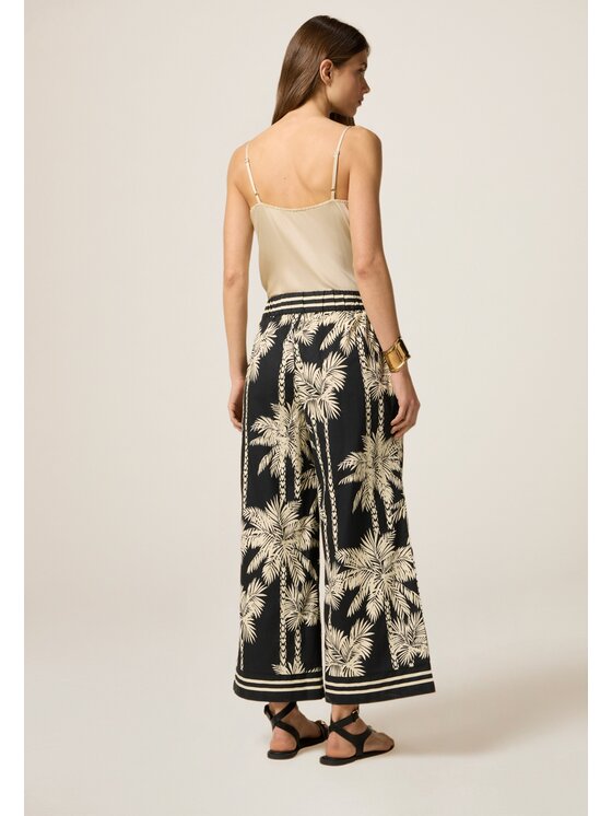 Oltre Oltre Pantaloni di tessuto P706J002274N0R2 Nero Baggy Fit