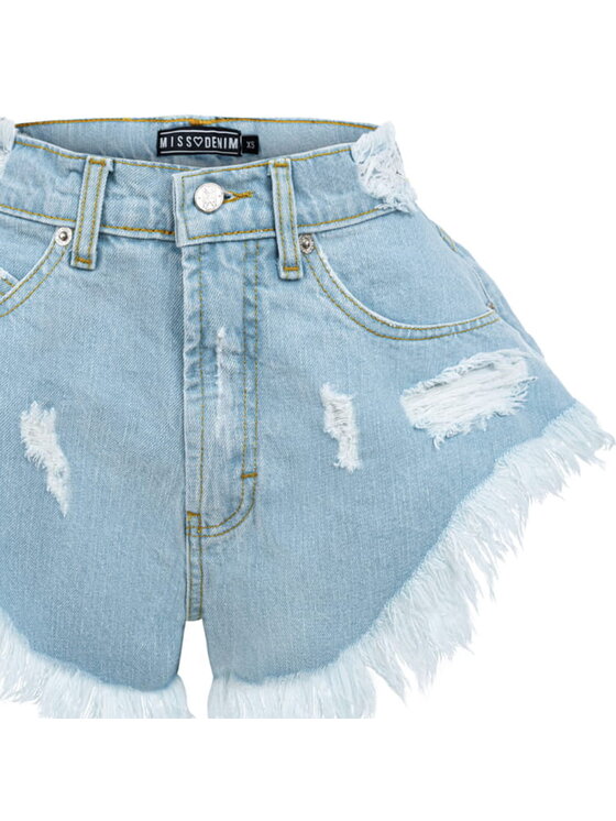 MissDenim MissDenim Szorty jeansowe Skorts Niebieski Regular Fit