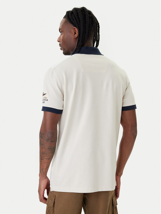 Aeronautica Militare Aeronautica Militare Polo marškinėliai 261PO1915UP00191 Balta Regular Fit