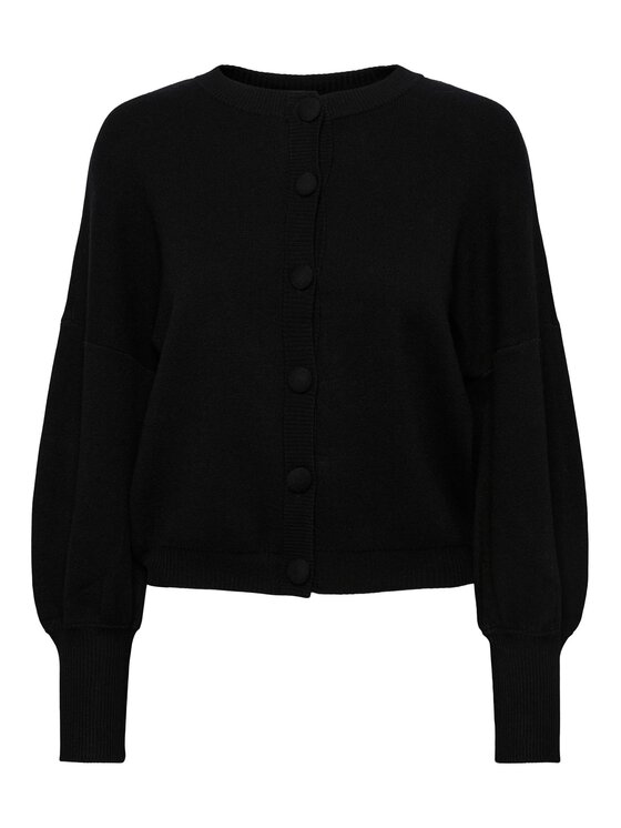 YAS YAS Strickjacke 26030699 Schwarz Regular Fit
