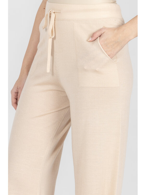 Deni Cler Milano Deni Cler Milano Spodnie materiałowe T-DC-504D-F2-90-12-1 Beżowy Regular Fit