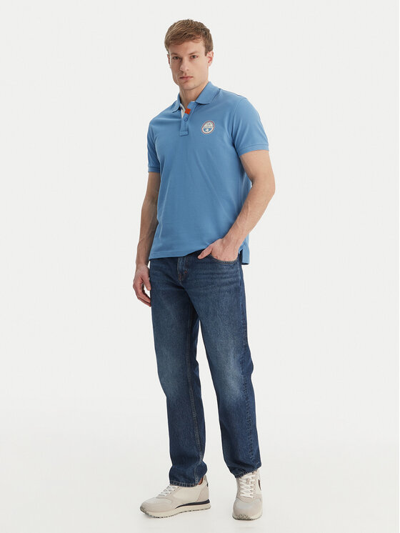Napapijri Napapijri Polo E-Clanis NP0A4ID3 Niebieski Regular Fit
