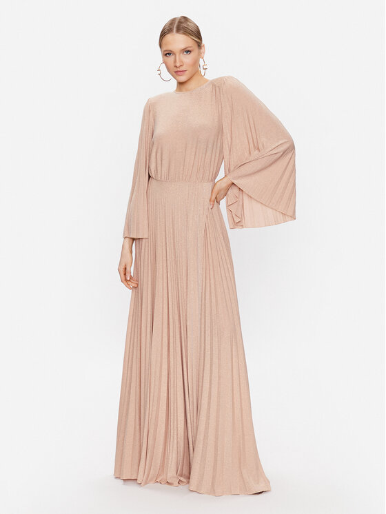 Elisabetta Franchi Elisabetta Franchi Večerné šaty AB-442-32E2 Béžová Regular Fit