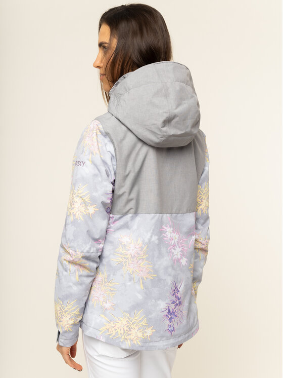 Roxy Roxy Kurtka snowboardowa Jetty Snow ERJTJ03232 Szary Regular Fit
