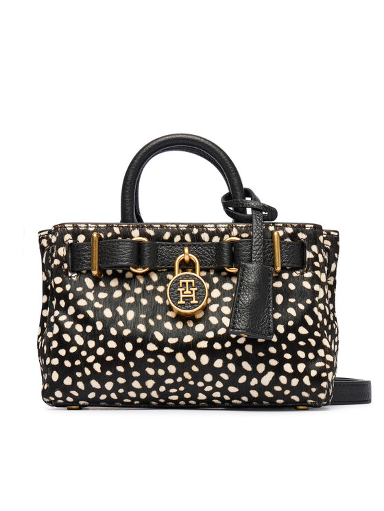 Tommy Hilfiger Tommy Hilfiger Kabelka American Icon Micro Tote Deer Le AW0AW18168 Černá