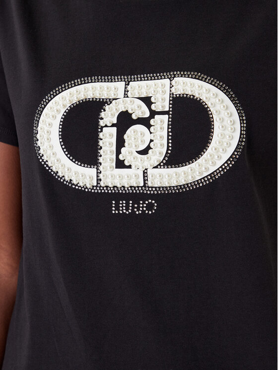 Liu Jo Sport Liu Jo Sport T-särk TF5280 JS923 Must Regular Fit