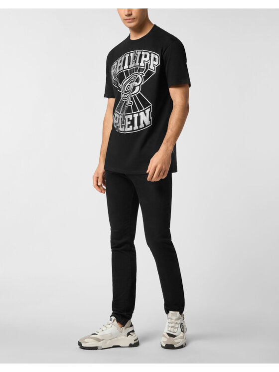 PHILIPP PLEIN PHILIPP PLEIN T-Shirt 27089 Czarny Regular Fit