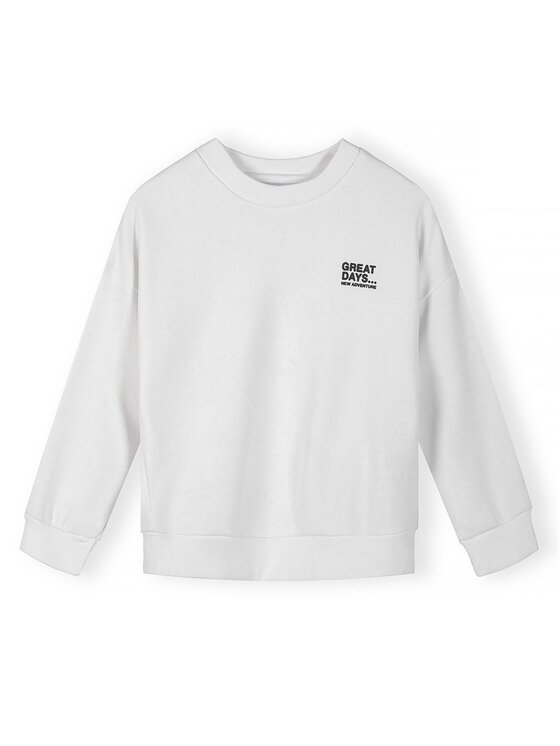 minoti minoti Bluza NOSFLEECE400 Biały Regular Fit