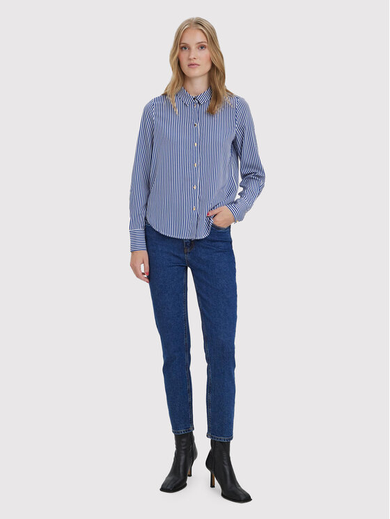 Vero Moda Vero Moda Traperice Brenda 10268434 Tamnoplava Straight Fit