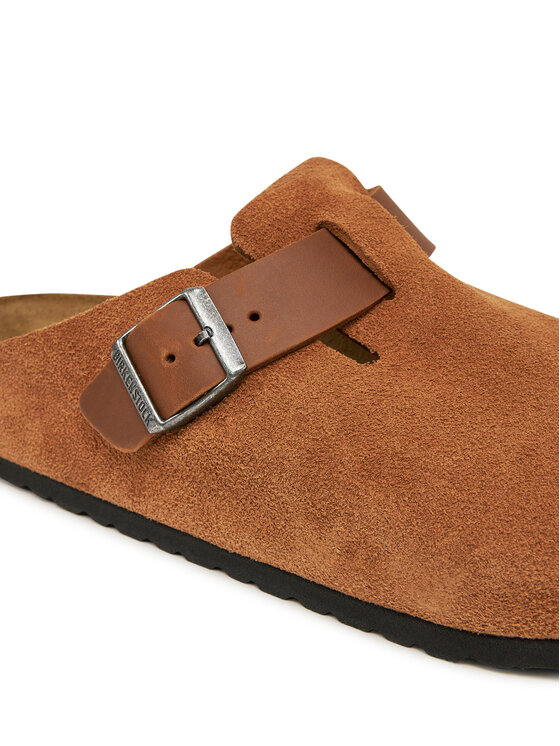 Birkenstock Birkenstock Plätud Boston zamsz 1029185 Pruun