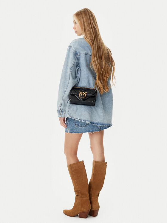PINKO PINKO Torebka Love One Mini Light 104550 A26Z Czarny
