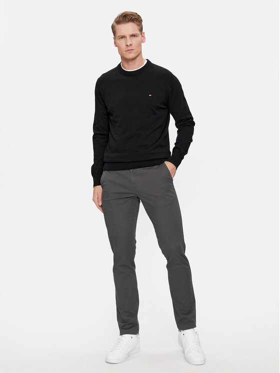Tommy Hilfiger Tommy Hilfiger Chino nohavice Core Bleecker MW0MW28883 Sivá Slim Fit