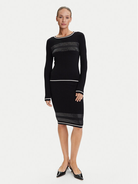 Liu Jo Sport Liu Jo Sport Pouzdrová sukně TF5211 MS49I Černá Regular Fit