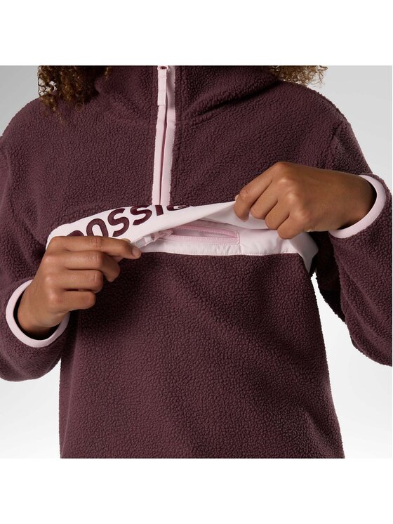 Rossignol Rossignol Polar Jr Alltrack Anorak Fleece Fioletowy Regular Fit