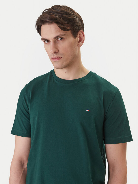 Tommy Hilfiger Tommy Hilfiger Majica Ess Seasonal MW0MW39995 Zelena Regular Fit