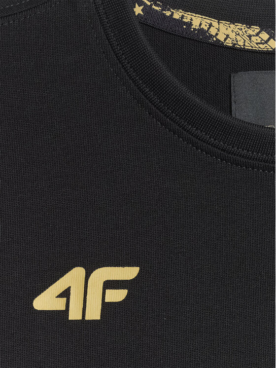 4F 4F T-Shirt MOTOSPORTS 2026 Czarny Regular Fit