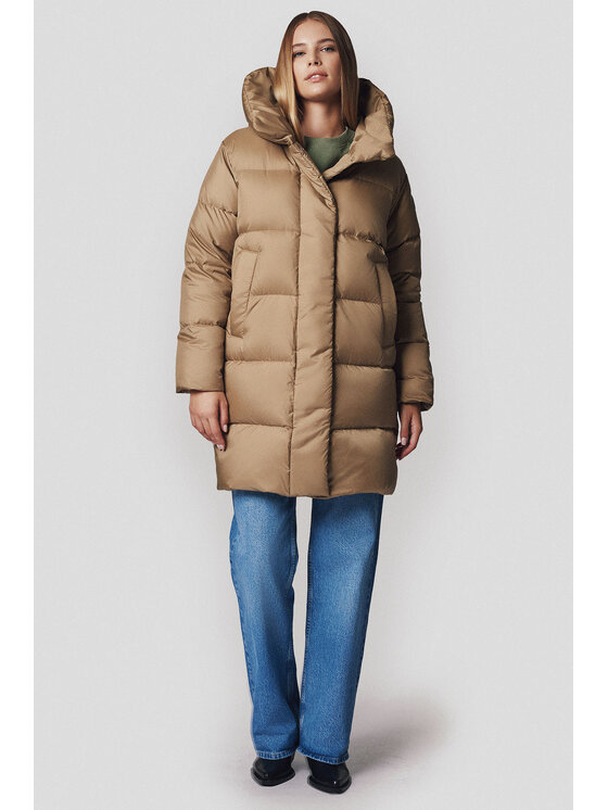 Lancerto Lancerto Kurtka puchowa Brielle KU135224000006 Brązowy Regular Fit
