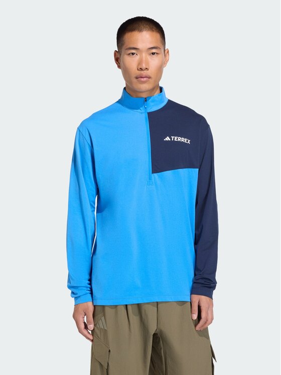 adidas adidas Koszulka techniczna 143621 Niebieski jasny Regular Fit