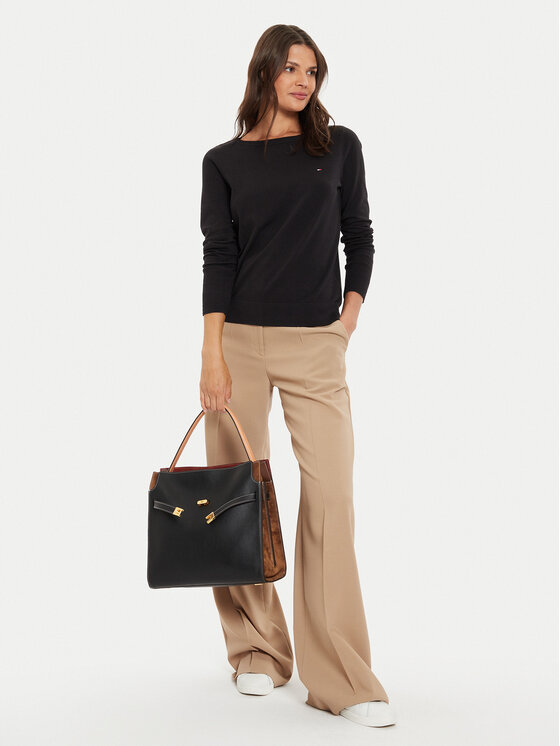 Tommy Hilfiger Tommy Hilfiger Пуловер WW0WW40099 Черен Regular Fit