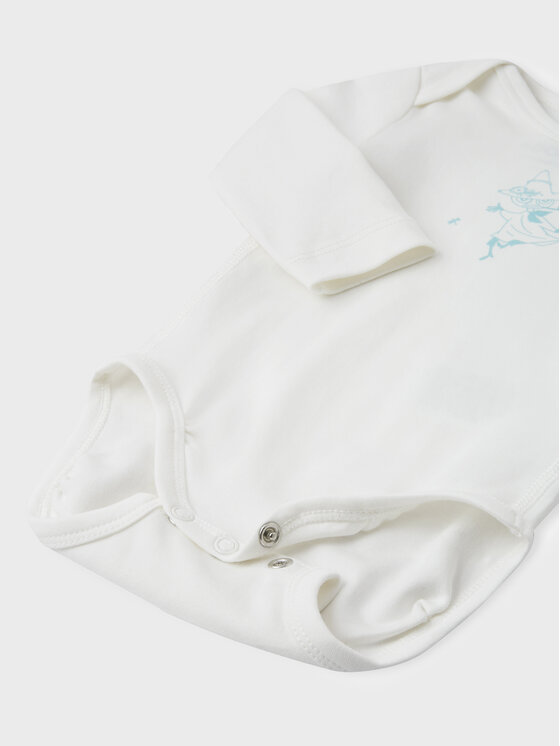 Reima Reima Body és nadrág szett MOOMIN Dyrbaraste 5200067A Fehér Regular Fit