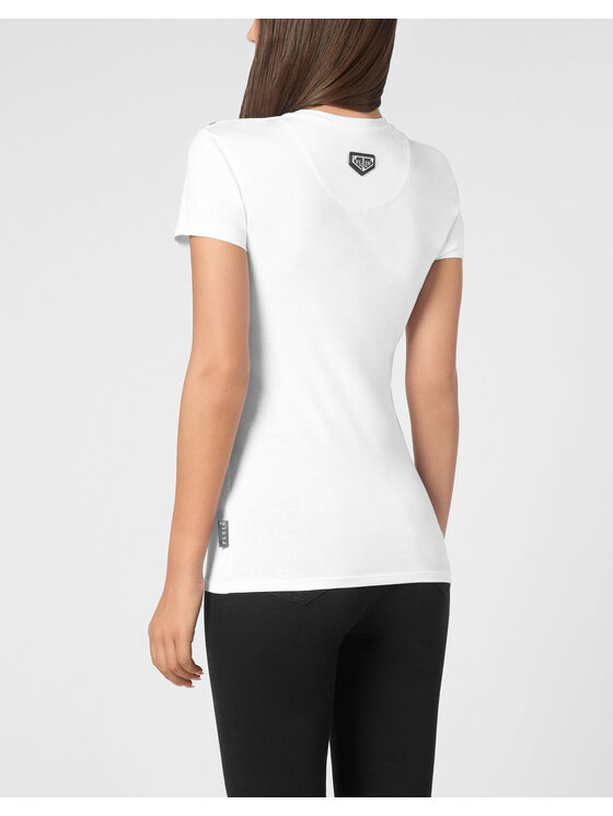 PHILIPP PLEIN PHILIPP PLEIN T-shirt 9507 Bianco Skin Tight Fit