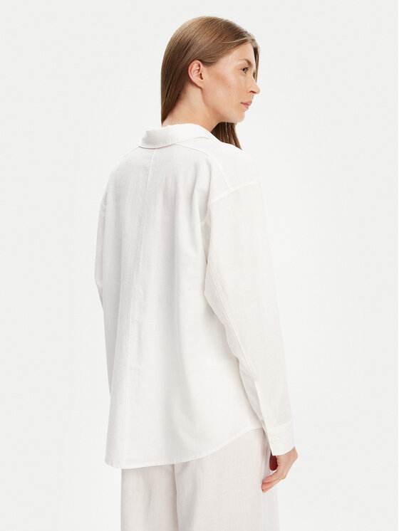 Mustang Mustang Srajca Willow 1016575 Bela Relaxed Fit