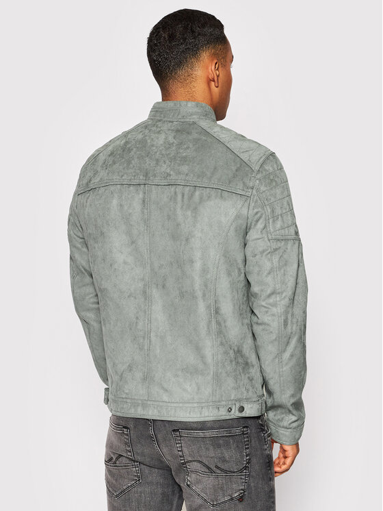 Jack & Jones Jack & Jones Kurtka z imitacji skóry Rocky 12147218 Szary Regular Fit