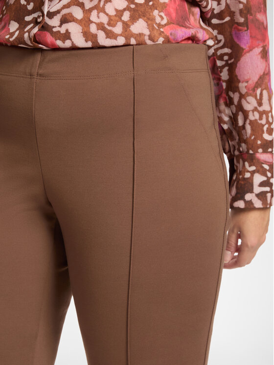 Elena Mirò Elena Mirò Pantaloni di tessuto P022Z200129N022 Marrone Skin Fit