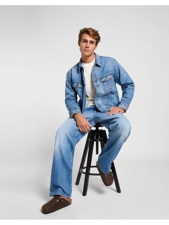 Lee Lee Jeansy ASHER Niebieski Loose Fit