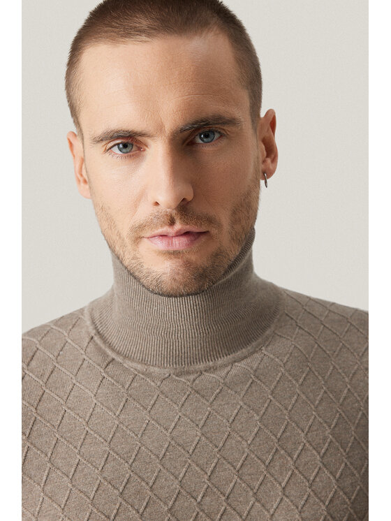 Próchnik Próchnik Sweter PM8 SW073225000130 Beżowy Regular Fit