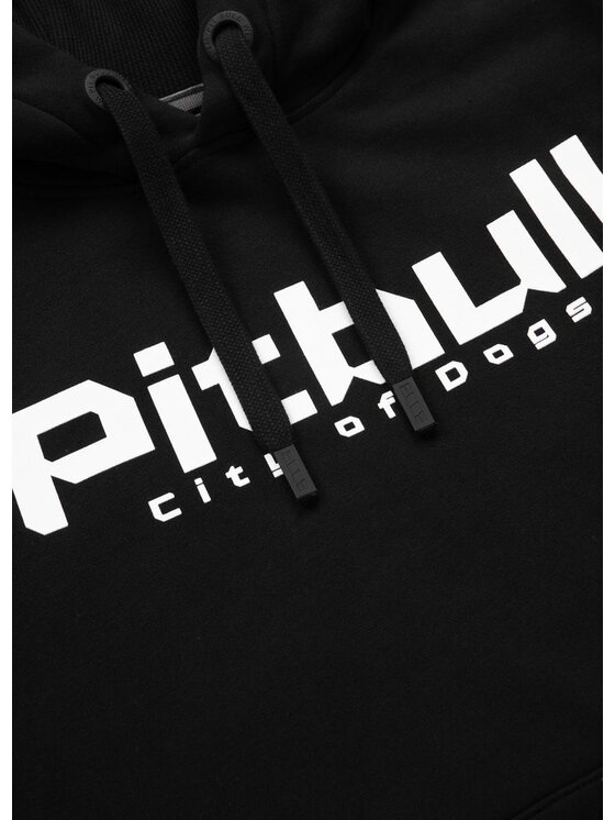 PITBULL PITBULL Bluza Bluza męska z kapturem City Of Dogs 3XL Czarny Regular Fit