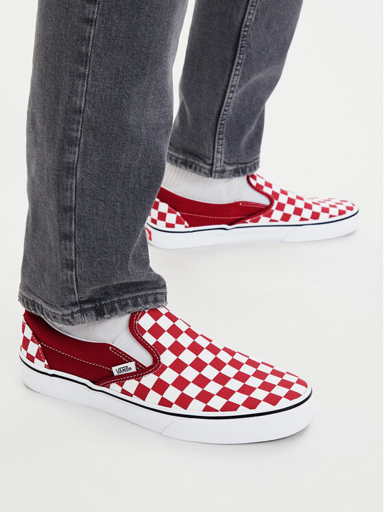 Vans Vans Tenisky Classic Slip On VN000DAH14A1 Červená