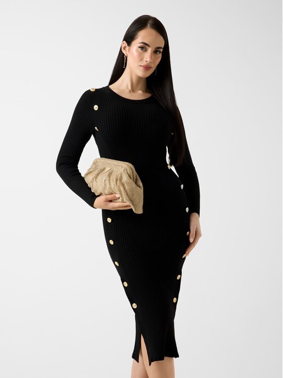 Guess Guess Igapäevane kleit 180572 Must Classic Fit