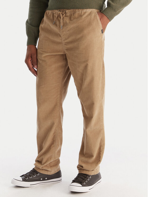 Quiksilver Quiksilver Pantaloni din material Taxer Regular Cord EQYNP03315 Maro Regular Fit