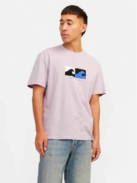 Férfi Póló Jack&Jones, Méret: S, Lila, Jormarbella 12255569