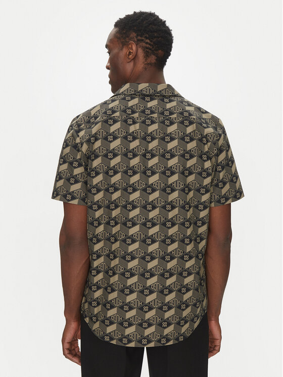HUGO HUGO Koszula Ellino 50539705 Czarny Relaxed Fit