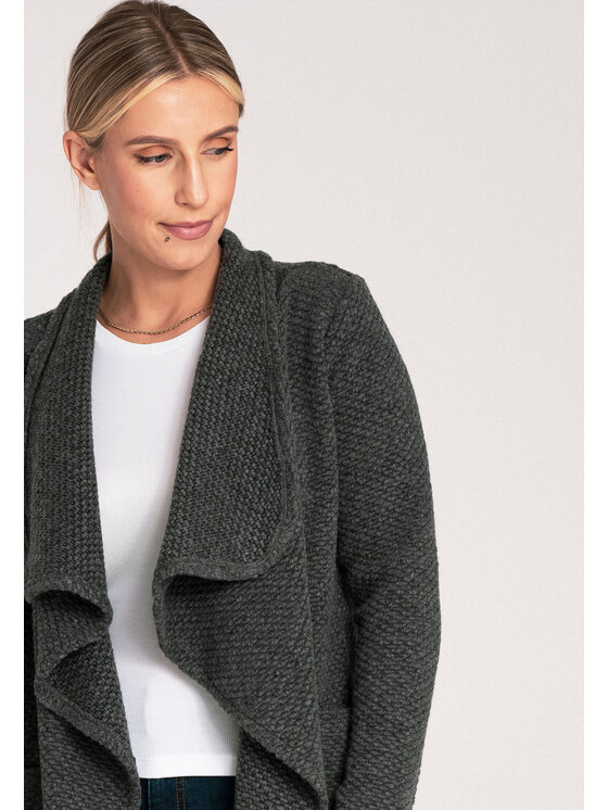 FIGL FIGL Kardigán M1043 Sivá Loose Fit