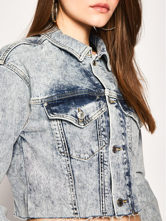 Giacca di jeans Kalisa Cargo W02N08 D3LD1 Blu