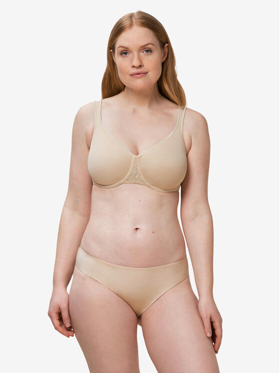 Triumph Triumph Biustonosz z fiszbiną Comfort Minimizer 10166827 Beżowy