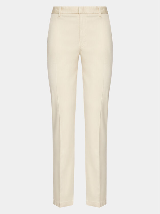 Boss Chino hlače 50488014 Bela Slim Fit