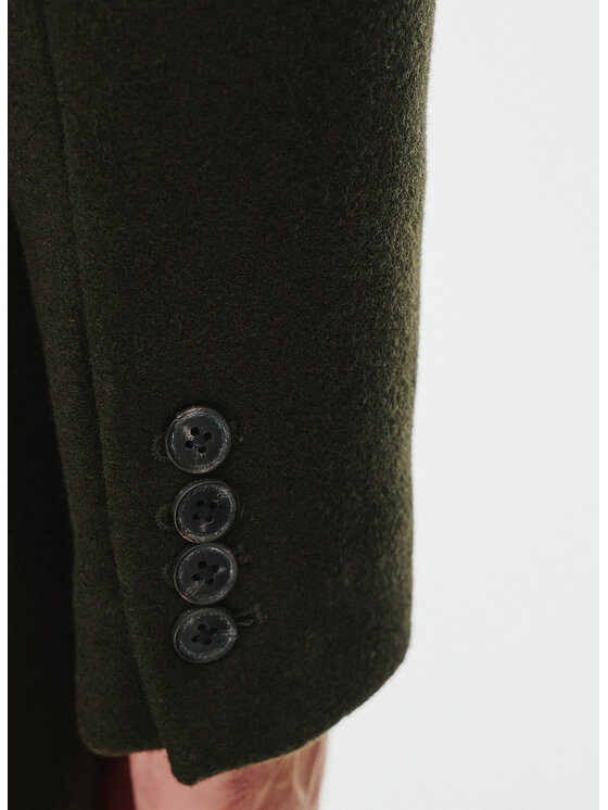 Pako Lorente Pako Lorente Płaszcz P24WP-7X-011 Zielony Classic Fit